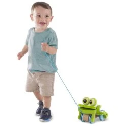 Melissa & Doug First Play Wooden Frog Pull Along Toddler Toy 7 Melissa & Doug First Play Wooden Frog Pull Along Toddler Toy -Halloween Supply Store HEA13205 4 opt