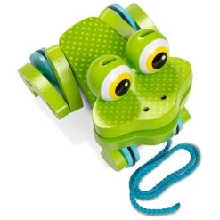 Melissa & Doug First Play Wooden Frog Pull Along Toddler Toy 9 Melissa & Doug First Play Wooden Frog Pull Along Toddler Toy -Halloween Supply Store HEA13205 5 opt