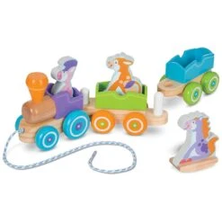 Melissa & Doug 6 Piece Wooden Pull Train Rocking Farm Animals 8 Melissa & Doug 6 Piece Wooden Pull Train Rocking Farm Animals -Halloween Supply Store HEA14608 3 opt