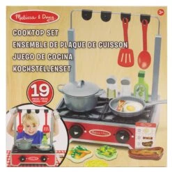 Melissa & Doug Deluxe Wooden Cooktop Set 19 Piece Play Cooker 10 Melissa & Doug Deluxe Wooden Cooktop Set 19 Piece Play Cooker -Halloween Supply Store HEA19288 3 opt