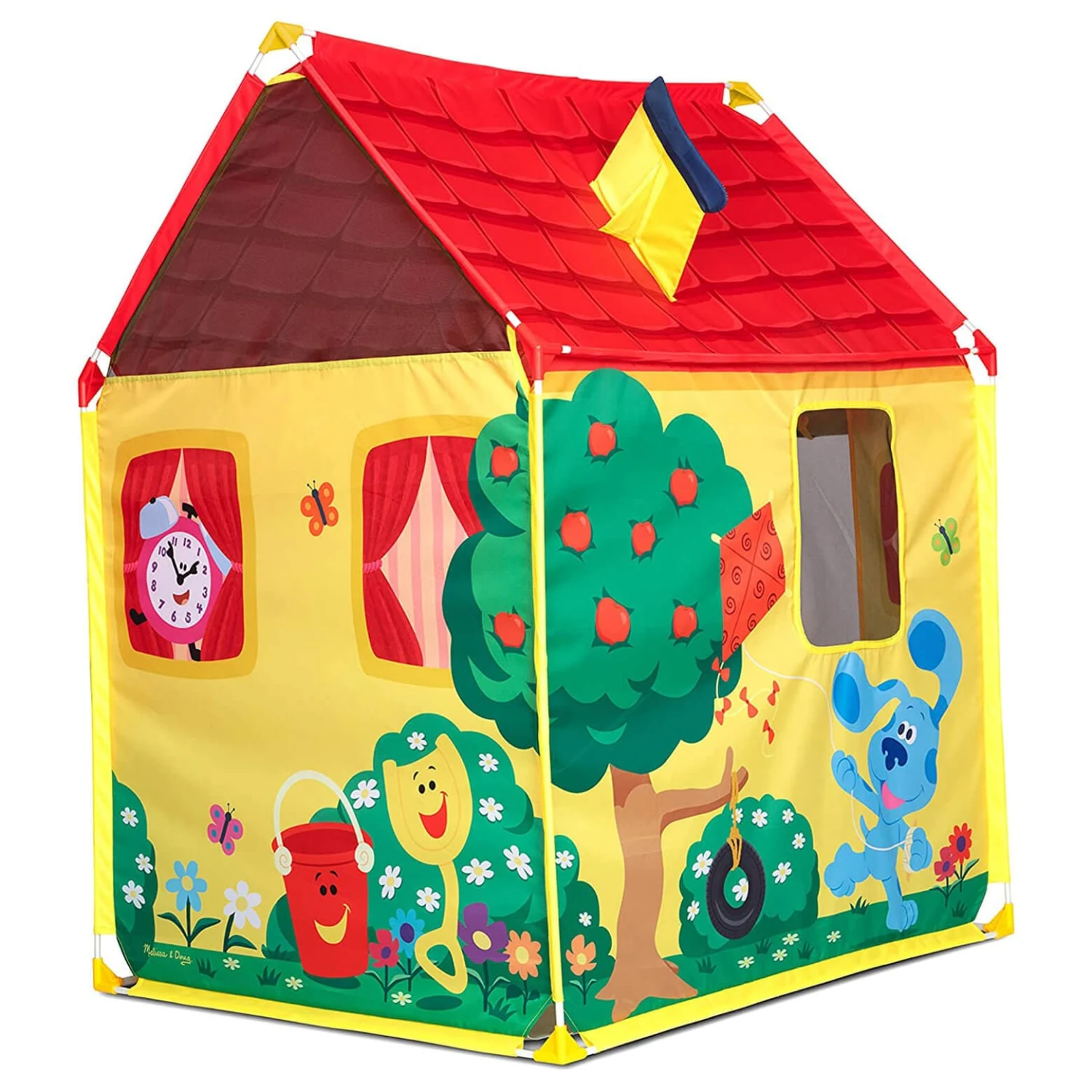 Melissa & Doug Blue's House Play Tent Indoor Outdoor 1.2m 6 Melissa & Doug Blue's House Play Tent Indoor Outdoor 1.2m - Image 4