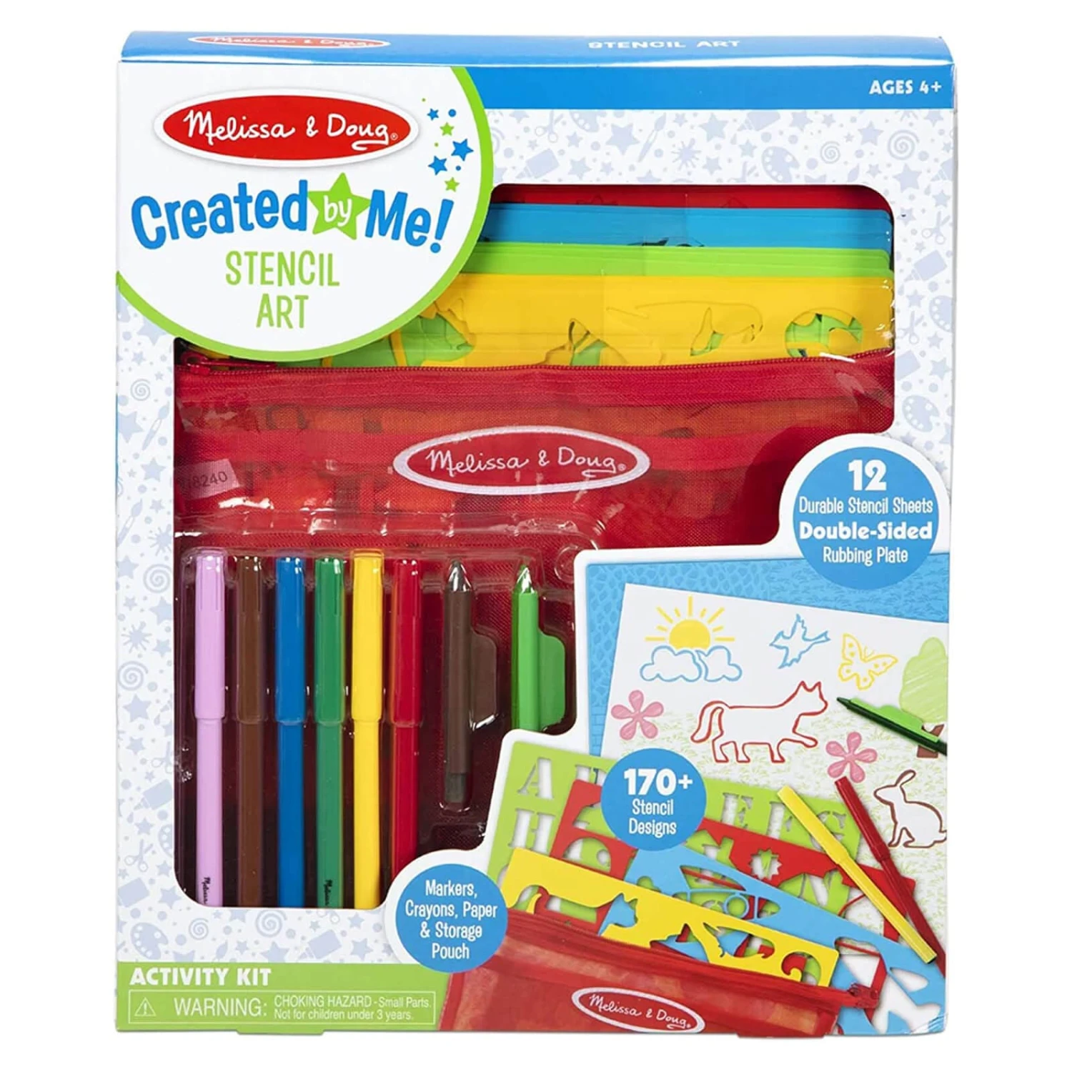 Melissa & Doug Stencil Art Activity Kit With Pouch 170+ Designs 3 Melissa & Doug Stencil Art Activity Kit With Pouch 170+ Designs