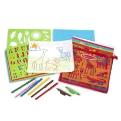 Melissa & Doug Stencil Art Activity Kit With Pouch 170+ Designs 8 Melissa & Doug Stencil Art Activity Kit With Pouch 170+ Designs -Halloween Supply Store HEA40624 3 opt