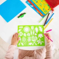 Melissa & Doug Stencil Art Activity Kit With Pouch 170+ Designs 7 Melissa & Doug Stencil Art Activity Kit With Pouch 170+ Designs -Halloween Supply Store HEA40624 5 opt