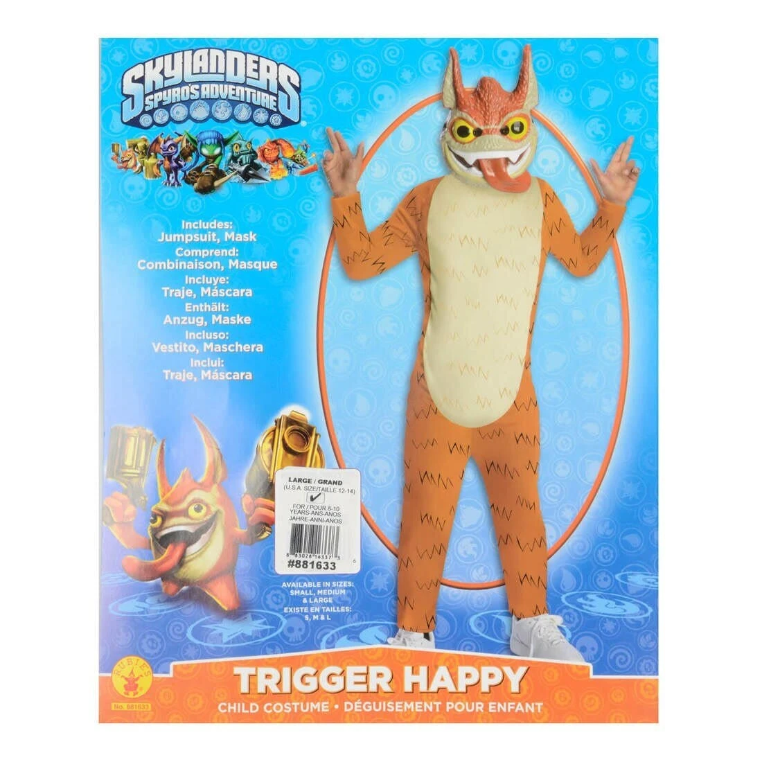 Skylanders Costume Kids Fancy Dress Character With Mask 4 Skylanders Costume Kids Fancy Dress Character With Mask - Image 2