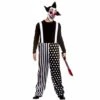 Mens Sinister Clown Trousers Mask Halloween Fancy Dress