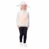 Childs Sheep Hooded Tabard Kids Animal Fancy Dress Age 3-5