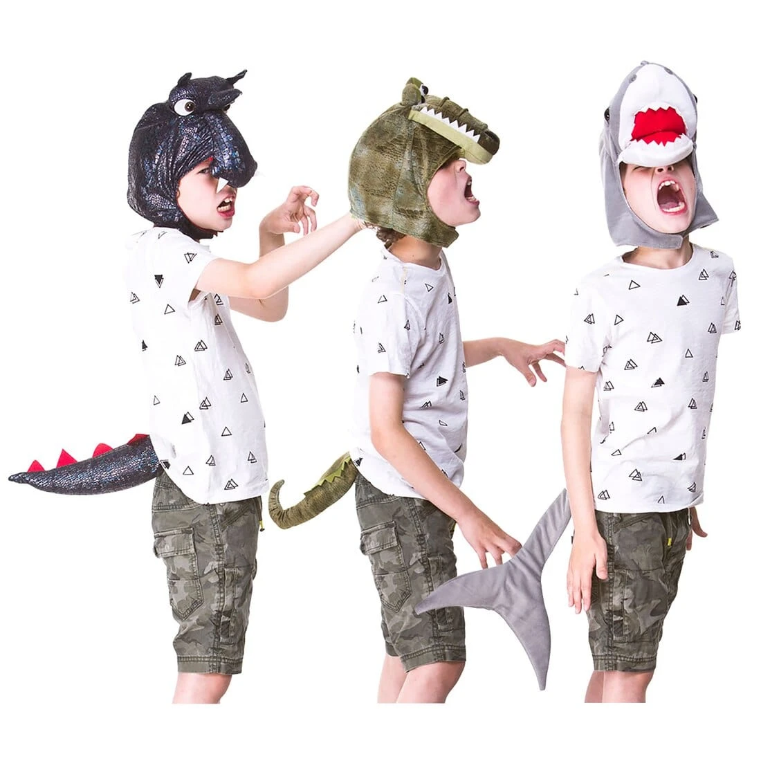 Kids Head & Tail Set Animal Fancy Dress Costume 3-6 Years 3 Kids Head & Tail Set Animal Fancy Dress Costume 3-6 Years