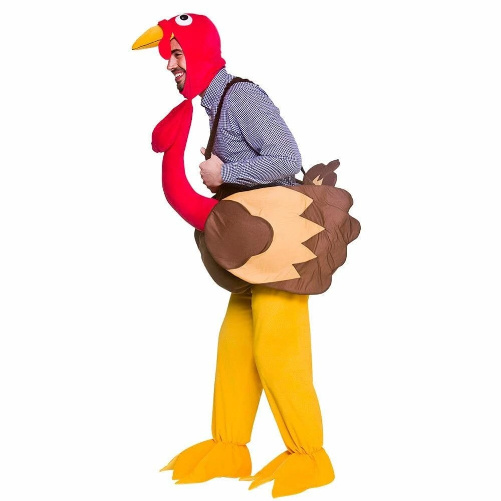 Adult Turkey Costume Christmas Bird Fancy Dress Halloween 3 Adult Turkey Costume Christmas Bird Fancy Dress Halloween