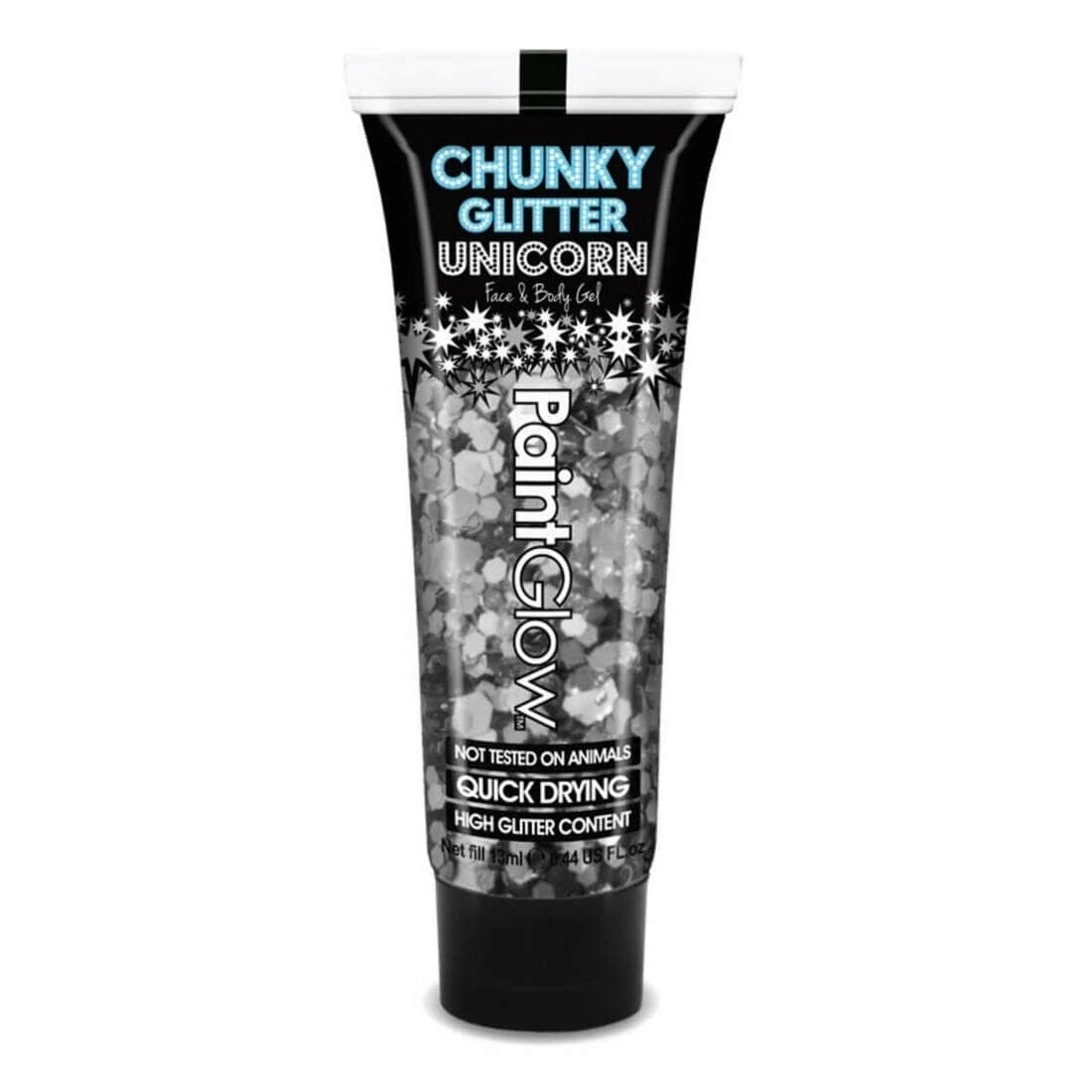 PaintGlow Chunky Glitter Face & Body Gel Quick Dry 13ml 3 PaintGlow Chunky Glitter Face & Body Gel Quick Dry 13ml