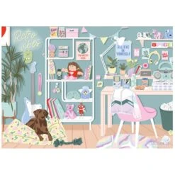 Gibsons Retro Vibes Jigsaw Puzzle 90s Bedroom White Logo 1000 Pieces -Halloween Supply Store PRI6609 2 opt