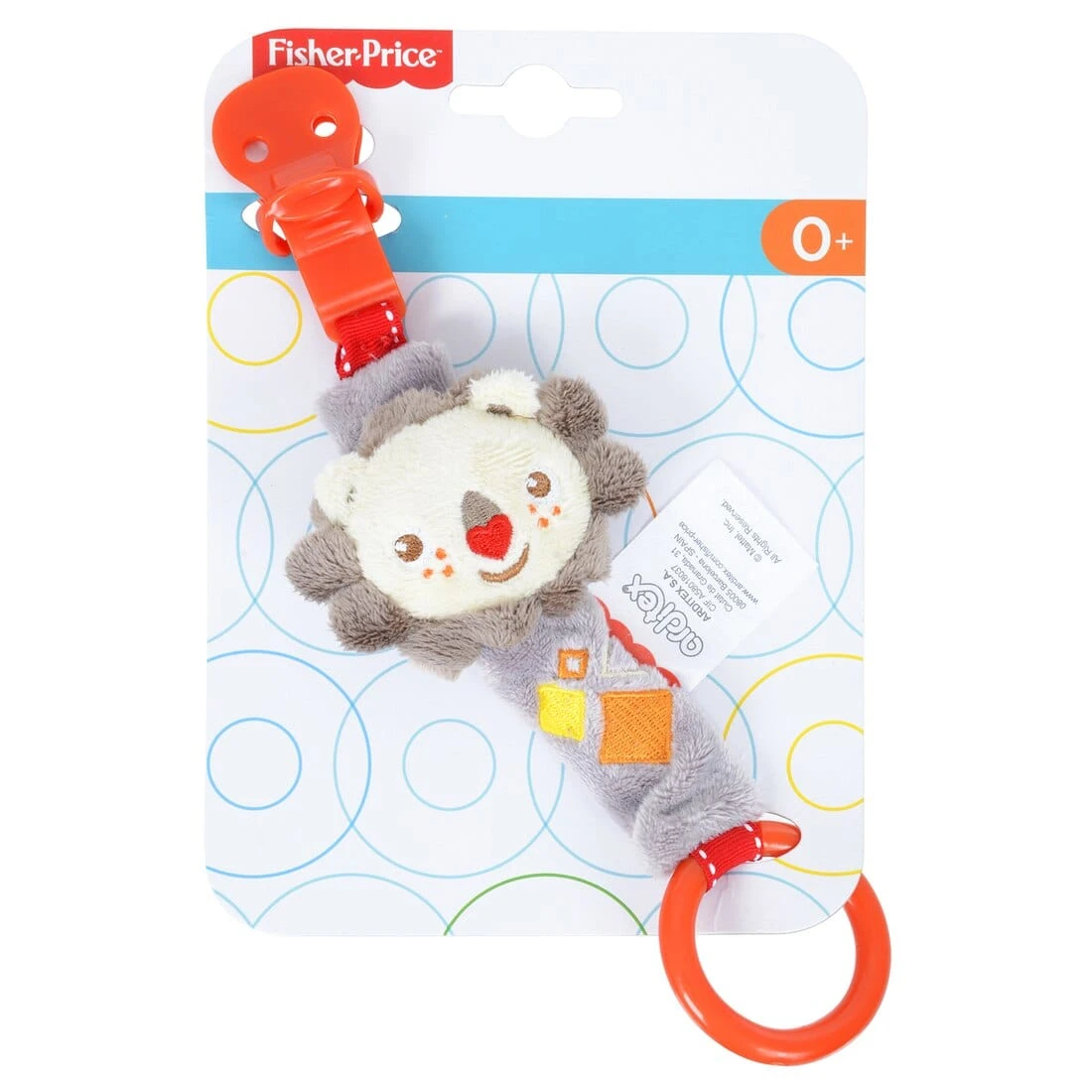 Fisher Price Plush Animal Pacifier Holder With Clothing Clip 6 Fisher Price Plush Animal Pacifier Holder With Clothing Clip - Image 4
