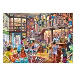 Gibsons Story Time Jigsaw Puzzle Book Shop Children Cafe 1000 Pieces -Halloween Supply Store PRIG6260 2 opt