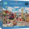 Gibsons Clocktower Market Jigsaw Puzzle Flowers Town Bus 1000 Pieces