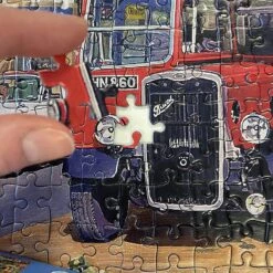 Gibsons Clocktower Market Jigsaw Puzzle Flowers Town Bus 1000 Pieces -Halloween Supply Store PRIG6321 4 opt