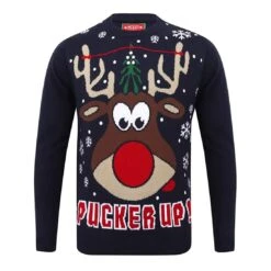 Mens Novelty Christmas Jumper Pucker Up Mistletoe Reindeer 8 Mens Novelty Christmas Jumper Pucker Up Mistletoe Reindeer -Halloween Supply Store SRG1A13480 A E 1600 1 76388.1570022228.1100.1100
