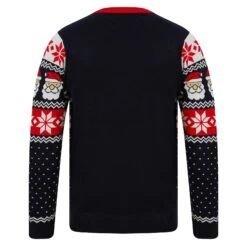 Mens Christmas Jumper Santa Snowflake Traditional -Halloween Supply Store SRG1A17078 A 2.opt