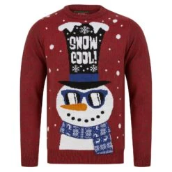 Mens LED Snowman Christmas Jumper Snow Cool Light Up Shades 8 Mens LED Snowman Christmas Jumper Snow Cool Light Up Shades -Halloween Supply Store SRG1A17384 F 1.opt