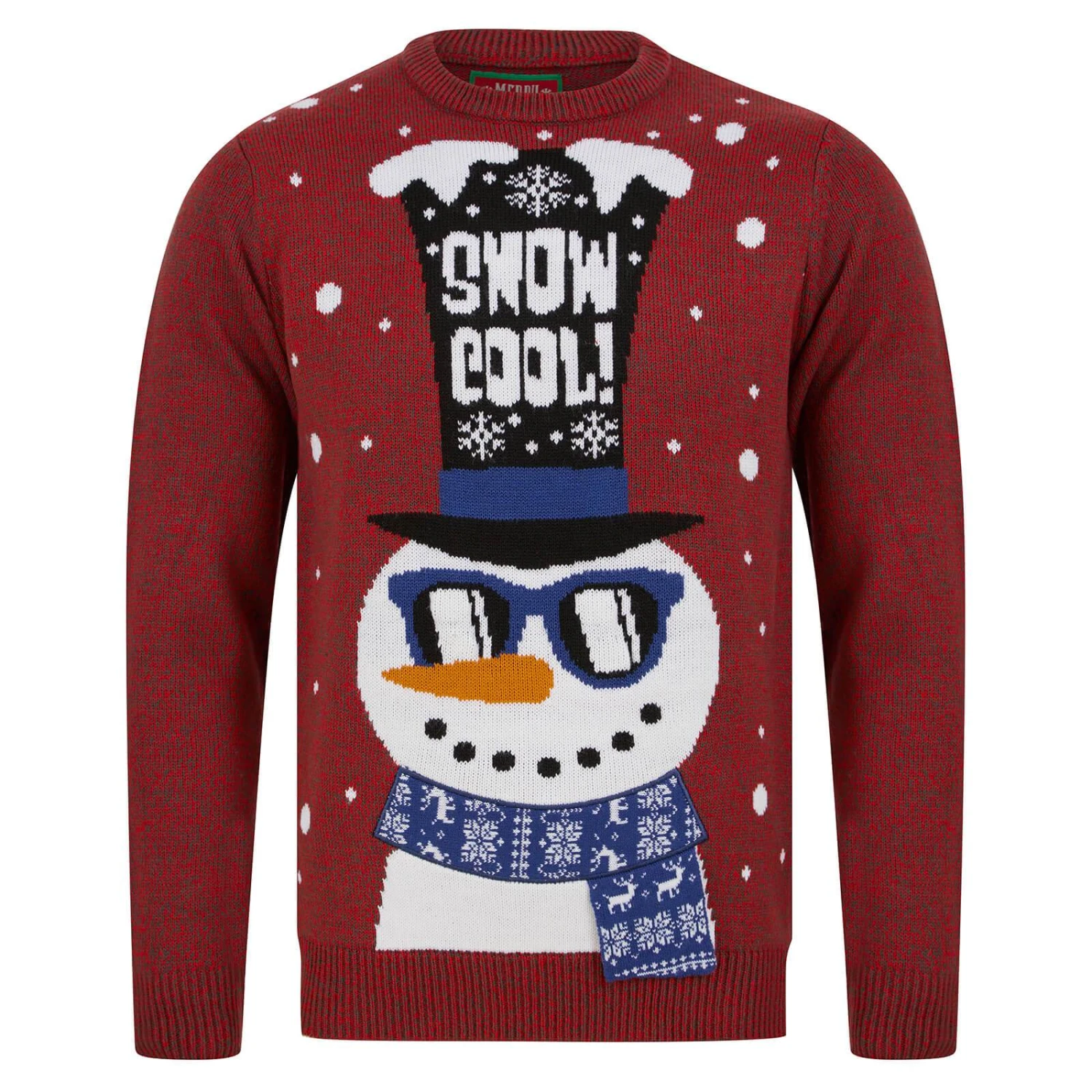 Mens LED Snowman Christmas Jumper Snow Cool Light Up Shades 5 Mens LED Snowman Christmas Jumper Snow Cool Light Up Shades - Image 3