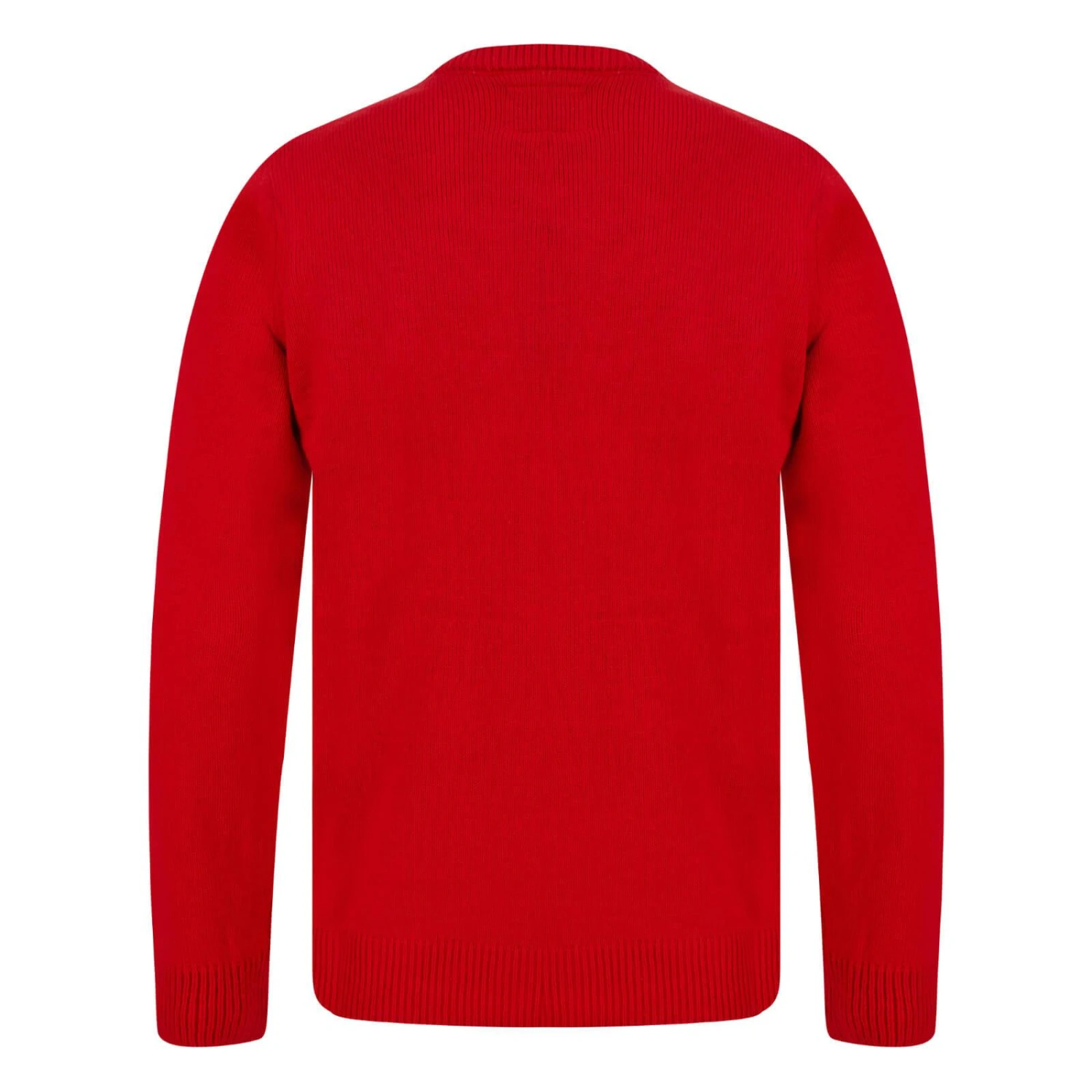 Mens Classic Rudolph Faux Fur Christmas Jumper 3D Pom Pom 6 Mens Classic Rudolph Faux Fur Christmas Jumper 3D Pom Pom - Image 4