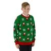 Kids Fair Isle Christmas Jumper Santa Snowflakes Pattern -Halloween Supply Store SRG2A13728 F opt 95904.1601279823.1100.1100