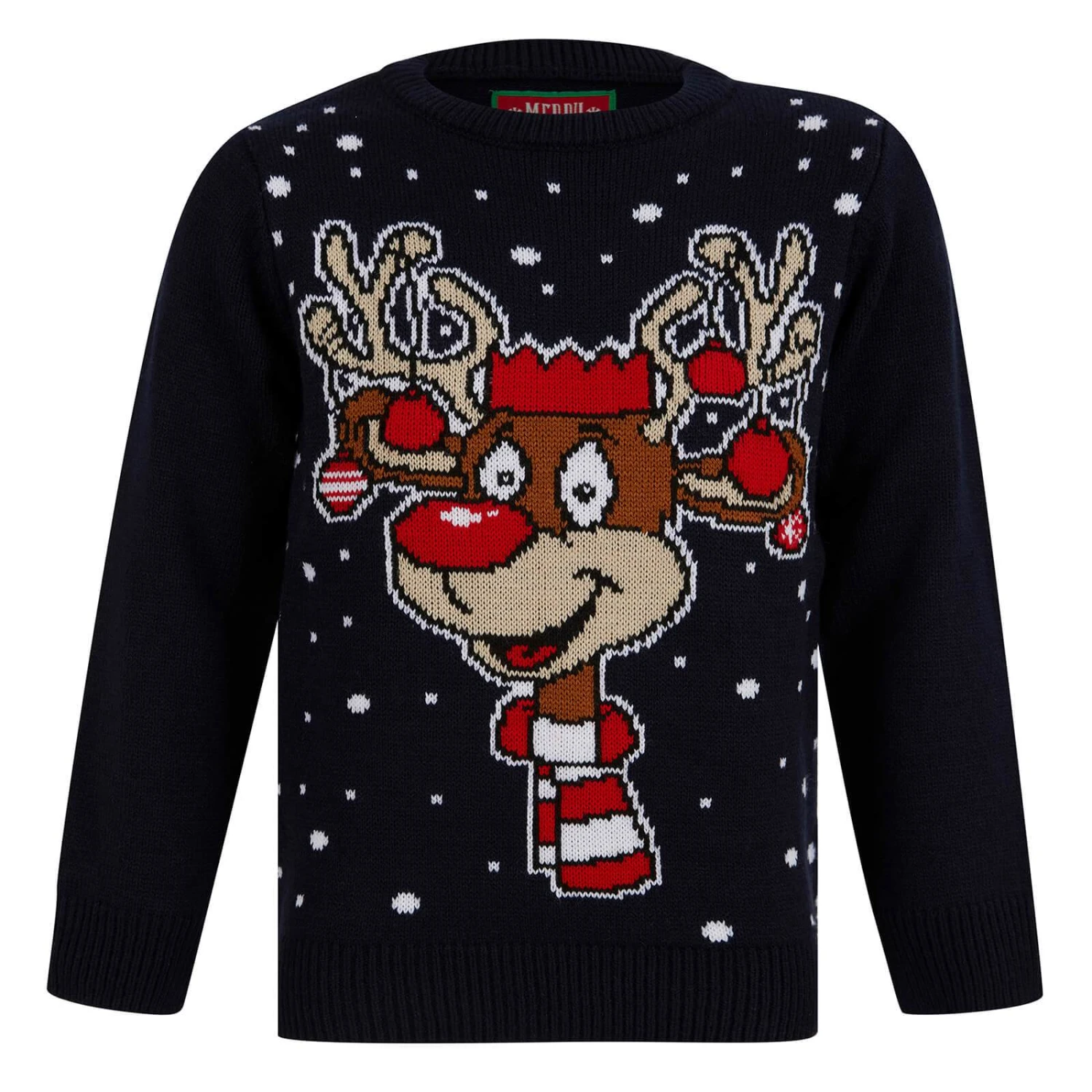 Kids LED Reindeer Christmas Jumper Light Up Baubles 5 Kids LED Reindeer Christmas Jumper Light Up Baubles - Image 3