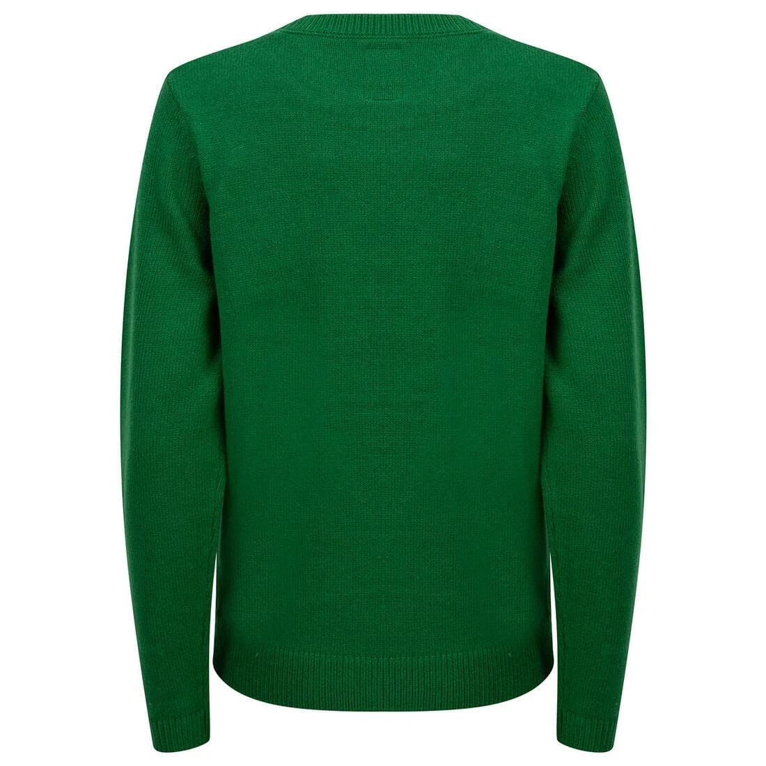 Womens Christmas Jumper Tinsel Bauble Tree Sequins Green 4 Womens Christmas Jumper Tinsel Bauble Tree Sequins Green - Image 2