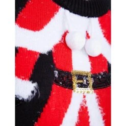 Womens Mrs Claus Christmas Jumper Sequins Pom Poms Black -Halloween Supply Store SRG3A15867 3 opt 11205.1604309268.1100.1100