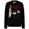 Womens Christmas Jumper Fizz Prosecco Bottle Glass Sparkle -Halloween Supply Store SRG3A17235 1 opt