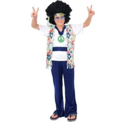 Boys Hippie Dude Halloween Costume Retro Groovy 60s Hip