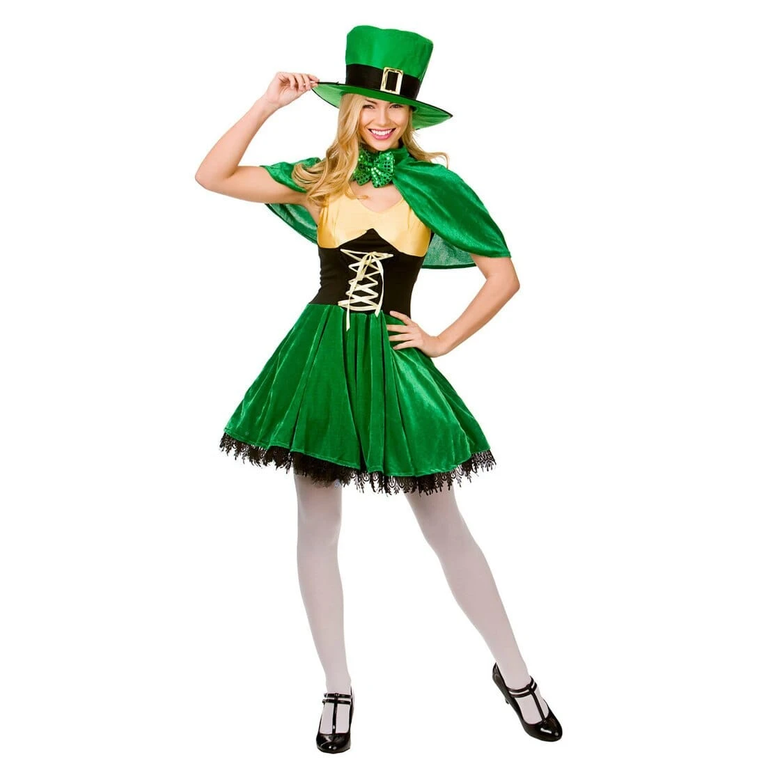 Womens Lucky Leprechaun Fancy Dress Halloween Costume 3 Womens Lucky Leprechaun Fancy Dress Halloween Costume