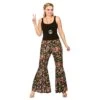 Womens Groovy Hippie Bell-Bottoms Trousers Halloween Costume