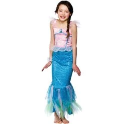 Girls Mystical Mermaid Fancy Dress Halloween Costume