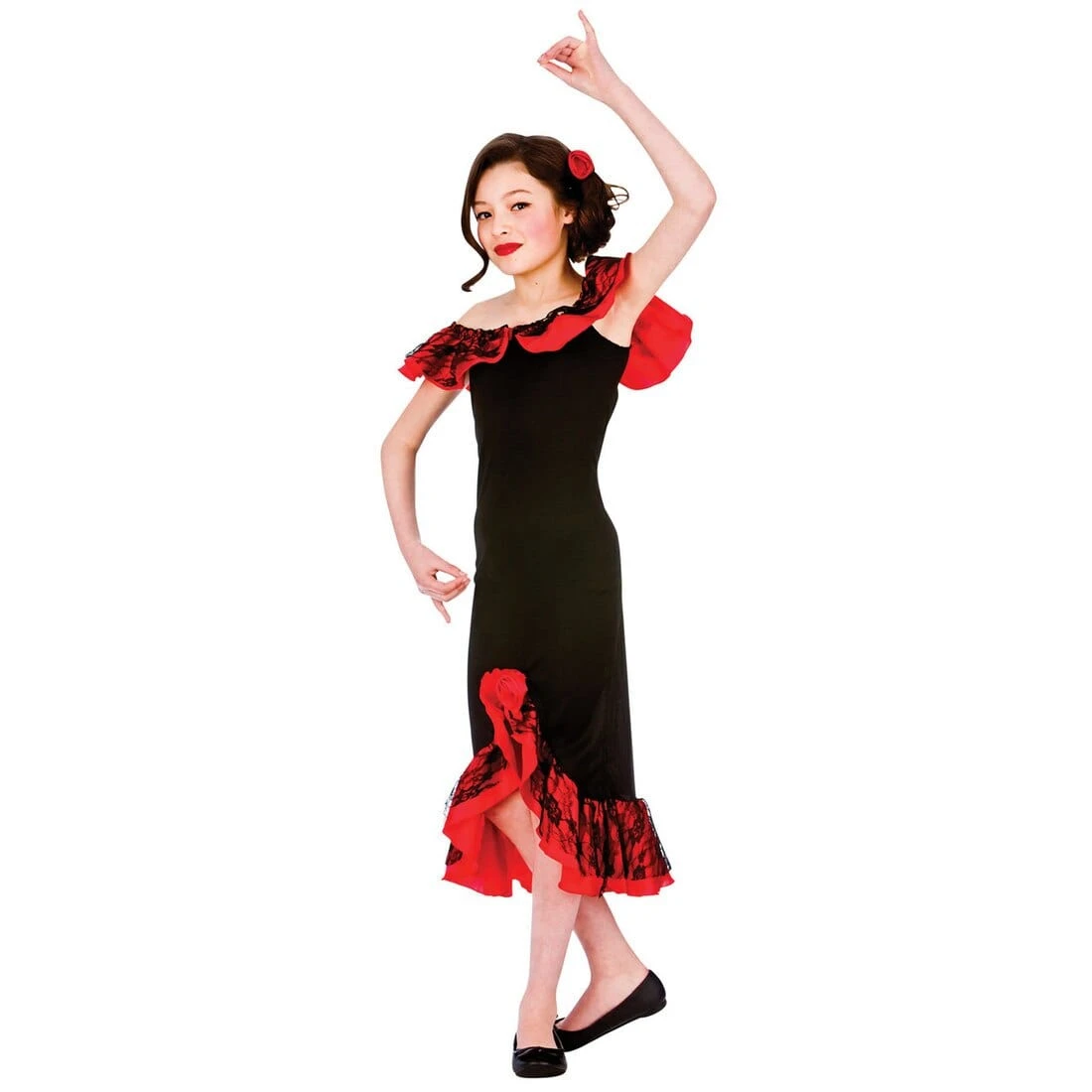 Girls Spanish Senorita Fancy Dress Halloween Costume 3 Girls Spanish Senorita Fancy Dress Halloween Costume