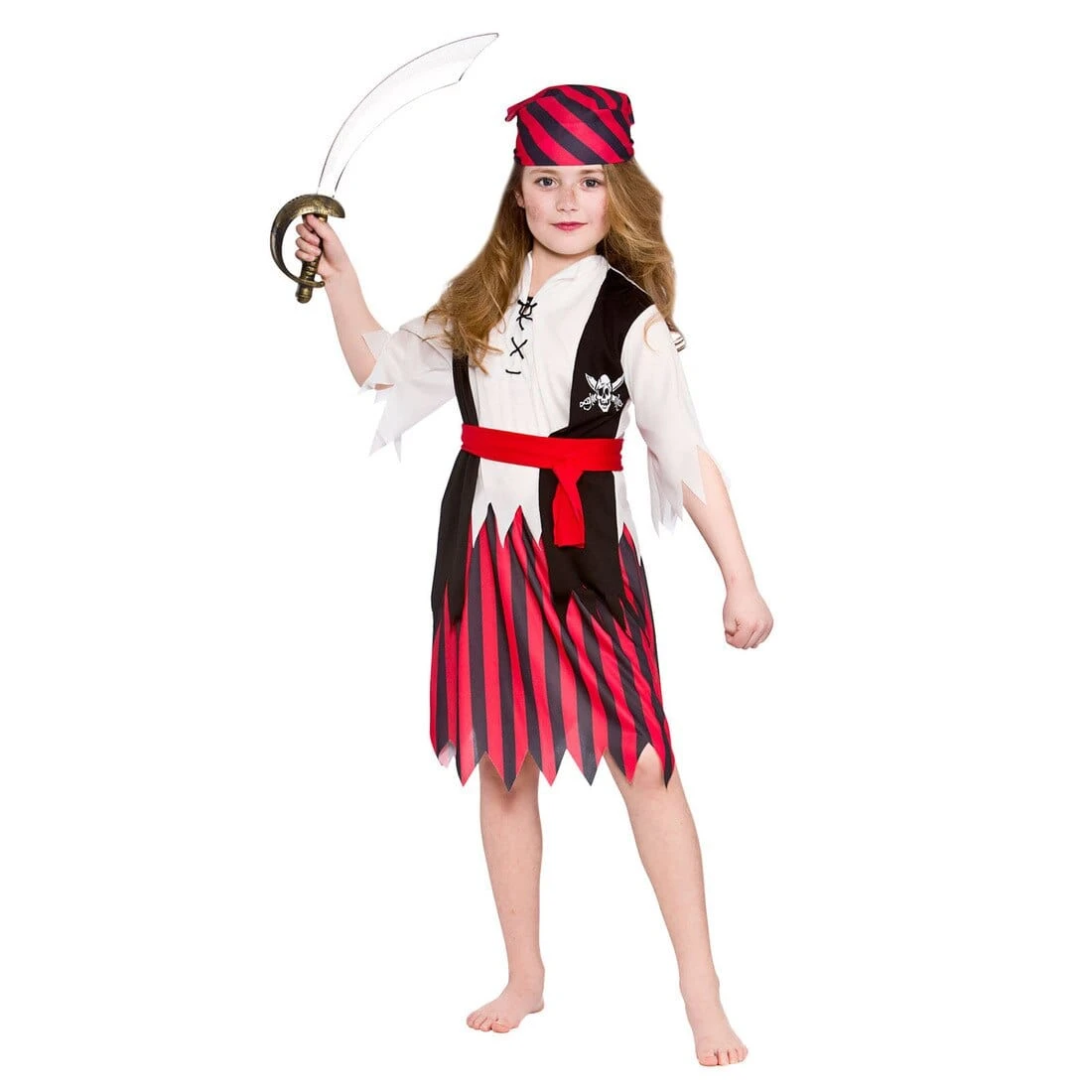 Girls Shipwreck Pirate Fancy Dress Halloween Costume 3 Girls Shipwreck Pirate Fancy Dress Halloween Costume