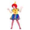 Girls Cute Little Clown Fancy Dress Halloween Costume