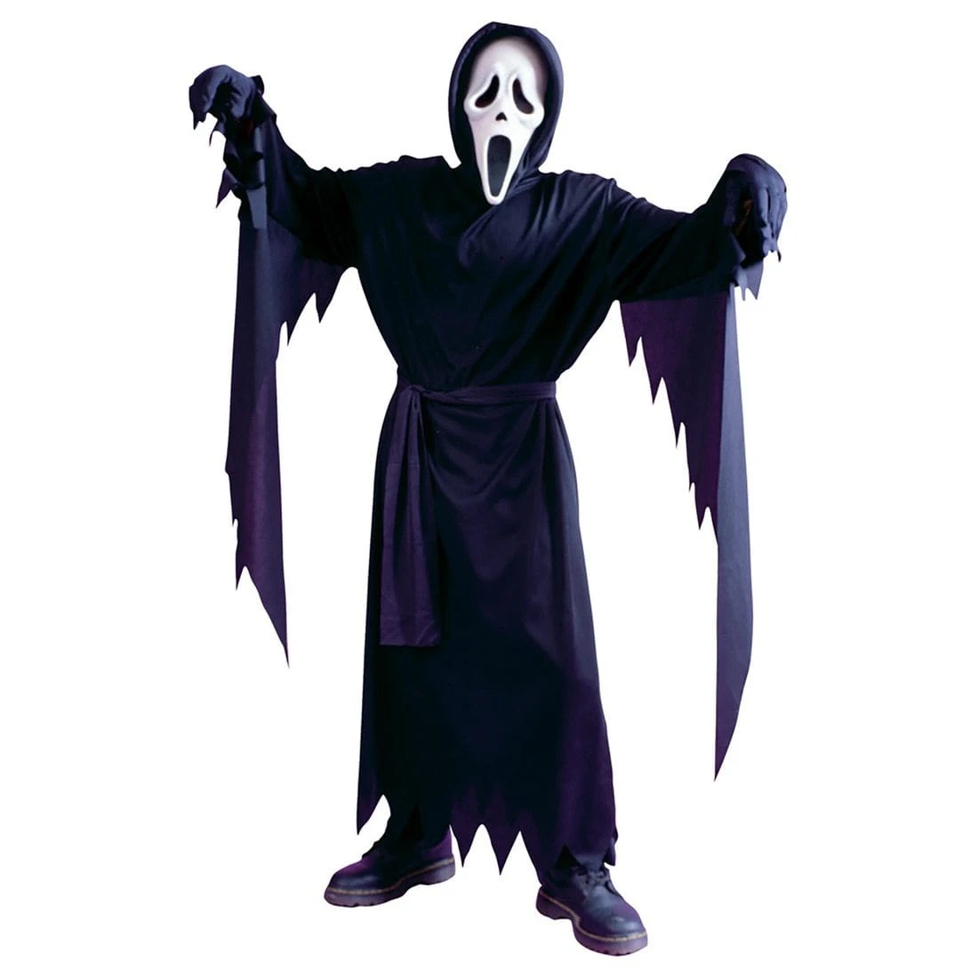 Kids Classic Ghost Face Halloween Fancy Dress Scream Costume 3 Kids Classic Ghost Face Halloween Fancy Dress Scream Costume