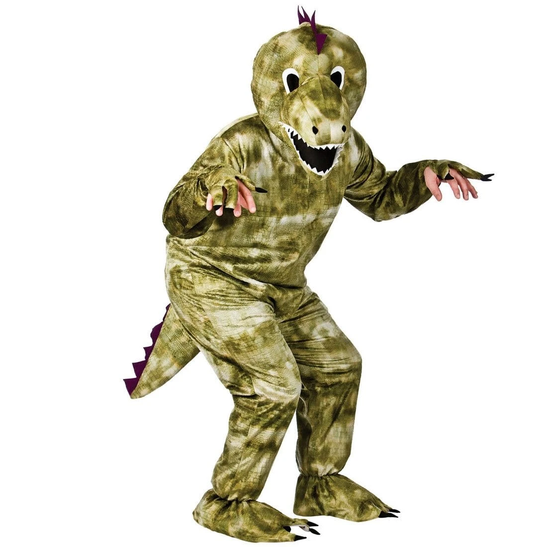 Adult Animal Green Dinosaur Fancy Dress Halloween Costume 3 Adult Animal Green Dinosaur Fancy Dress Halloween Costume