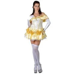 Womens Beauty Princess Fancy Dress Costume Belle Beast