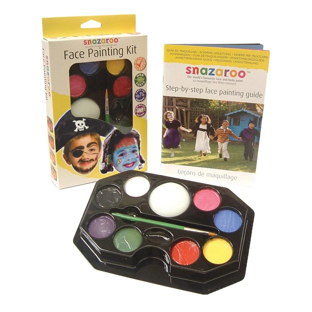 Unisex Themed Party Snazaroo Face Paint & Makeup Kit 3 Unisex Themed Party Snazaroo Face Paint & Makeup Kit