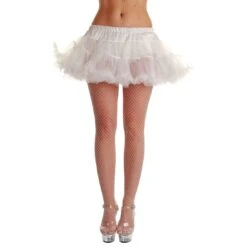 White 12inch Ruffle Tutu Ballet Skirt Fancy Dress Halloween