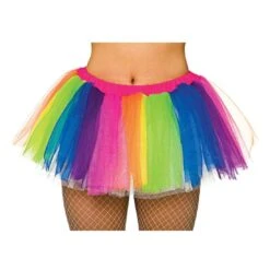 Womens Rainbow Tutu Halloween Fancy Dress Party Accessory