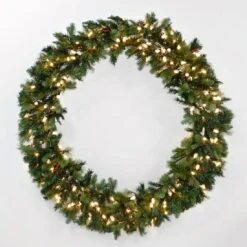 60"/40" Giant Pre-Lit LED Christmas Wreath Outdoor Decoration -Halloween Supply Store XS3627 1600 1 91537.1504878820.1100.1100