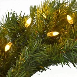 Christmas Wreath Pre-Lit Luxury Artificial Green Pine Tips -Halloween Supply Store XS4352 1600 2 10999.1544696664.1100.1100