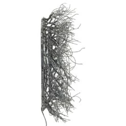 16" Twig Wreath Black Frosted Pre-Lit Xmas Decoration -Halloween Supply Store XS5023 1600 5 62560.1544627182.1100.1100
