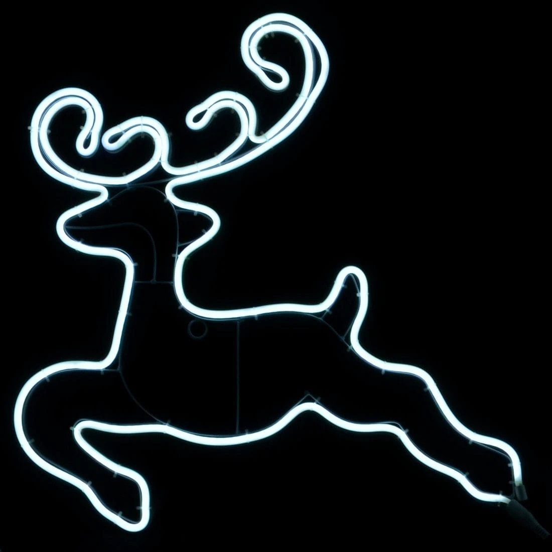 Neon White LED Reindeer & Sleigh Outdoor Xmas Rope Light 4 Neon White LED Reindeer & Sleigh Outdoor Xmas Rope Light - Image 2