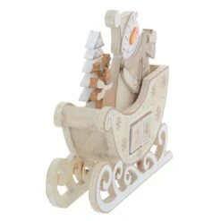 Snowman Sleigh Wooden Christmas Calendar With Number Blocks -Halloween Supply Store XS5123 1600 4 86653.1508496858.1100.1100