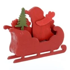 Santa Sleigh Wooden Christmas Calendar With Number Blocks -Halloween Supply Store XS5124 1600 5 52747.1508819480.1100.1100