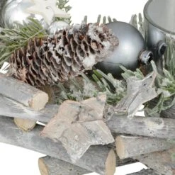 Wooden Wreath Tealight Candle Holder Christmas Decoration 30cm 14 Wooden Wreath Tealight Candle Holder Christmas Decoration 30cm -Halloween Supply Store XS5769 1600 4 31210.1536850191.1100.1100