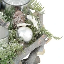 Wooden Wreath Tealight Candle Holder Christmas Decoration 30cm 15 Wooden Wreath Tealight Candle Holder Christmas Decoration 30cm -Halloween Supply Store XS5769 1600 5 35211.1536850205.1100.1100